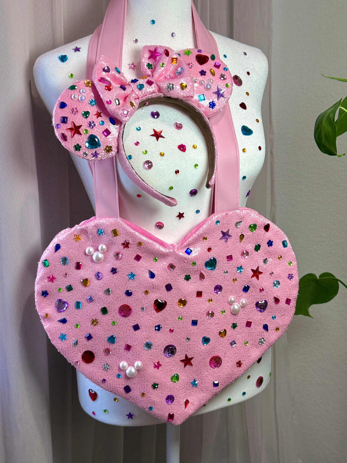 Whimsical Pink Heart Tote Bag