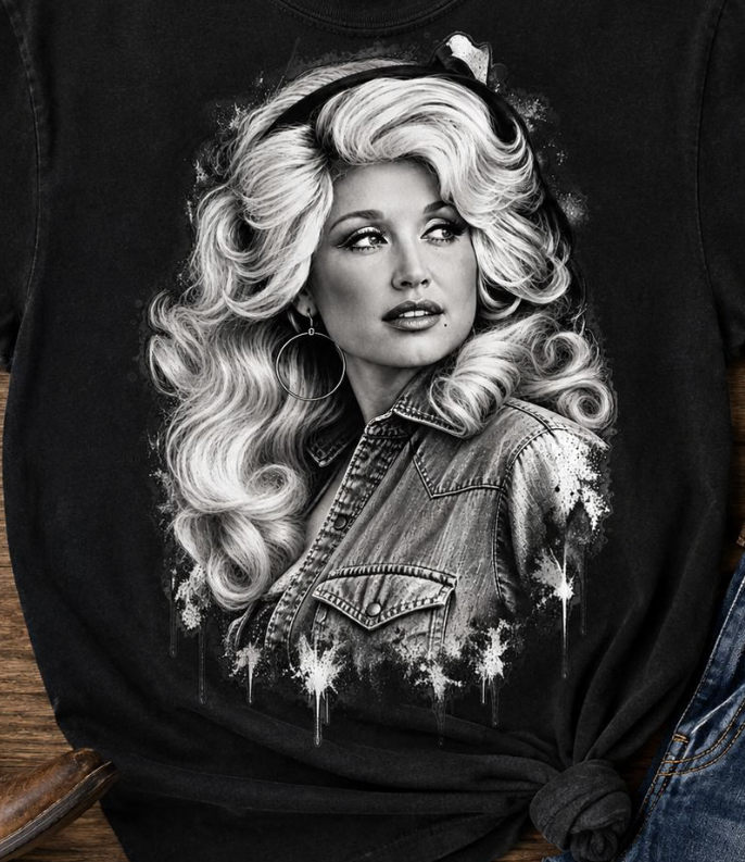 Dolly Parton Black Shirt