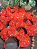 Orange Sequins Ears