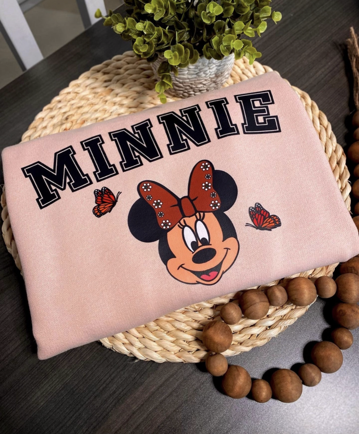 Blush Pink Mouse Capulineado Sweatshirt
