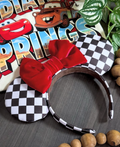 Checkered Red Bow Ears