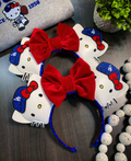 LA Kitty Red Bow Ears