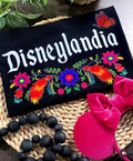 Black Flower Disneylandia Shirt