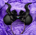 Melificent Black Leather Ears