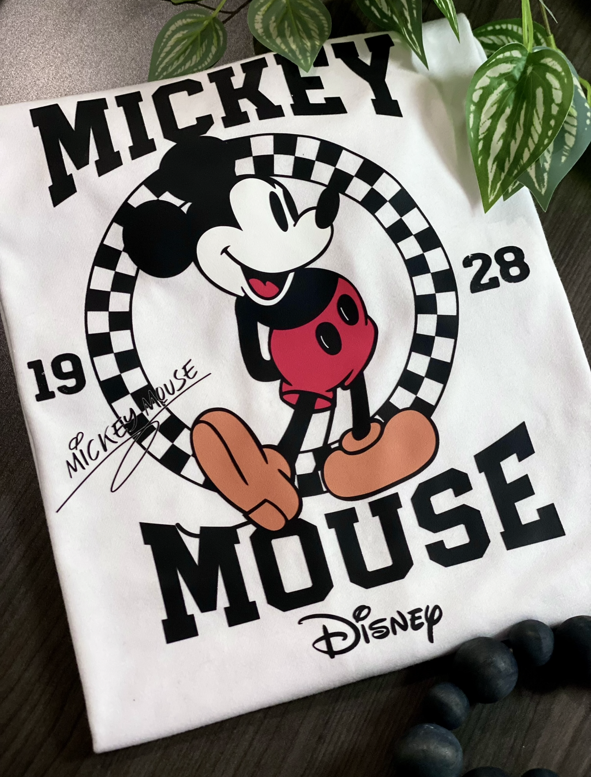 Boy Mouse Checkered White Shirt