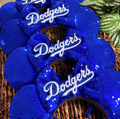 Dodger Blue Sequins Ears