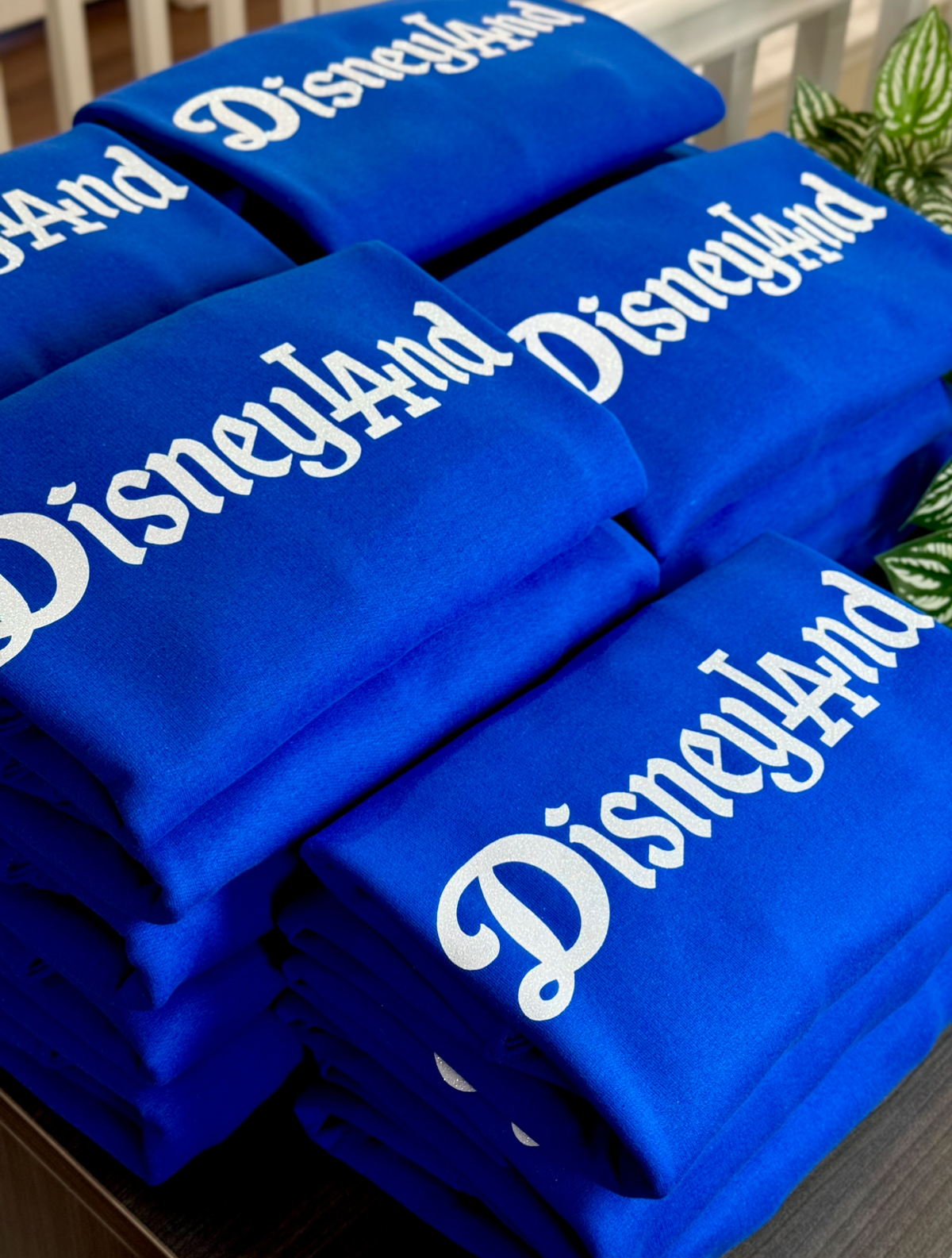 DisneyLANd White Glitter Letters/ Sweatshirt