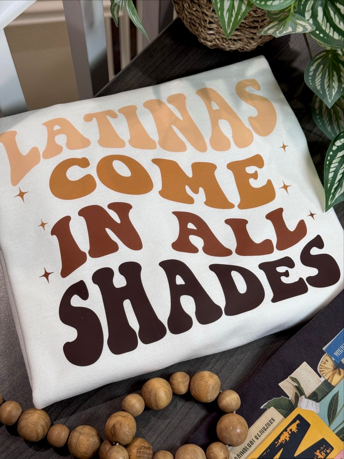 Latina White Sweatshirt